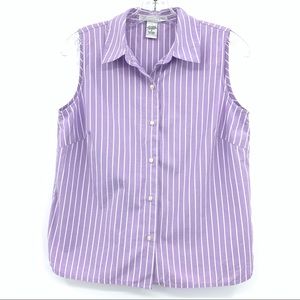 Geoffrey Beene Sport Sleeveless Cotton Striped Top